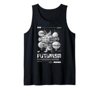 Futurismo Ciencia Ficción Estación Espacial Futuro 2030 Camiseta sin Mangas