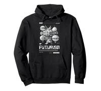 Futurismo Ciencia Ficción Estación Espacial Futuro 2030 Sudadera con Capucha