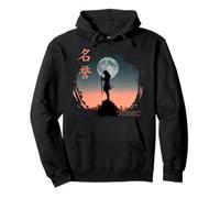 Futurista Fantasma Samurai en Japonés Cyberpunk guerrero Sudadera con Capucha