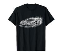Futurista Supercar Turbo Speed Race Hombres Niños Niños Camiseta
