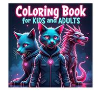 Futuristic Animals Coloring Book: 50 Sci-Fi and Cyber Animals to Color - A Relaxing Coloring Book for Kids, Teens, and Adults