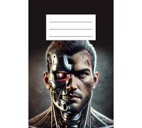 Futuristic Cyborg Lined Notebook: 110-Page Sci-Fi Writing Journal (6" x 9", Glossy Cover)
