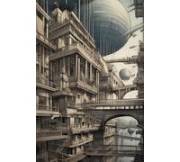 Futuristic Urban Architecture Lined Journal - Sci-Fi Cityscape Notebook for Writing, Planning, and Creativity