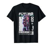 Futuro 001 Madness Glitch Burn Repeat Camiseta