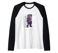Futuro 001 Madness Glitch Burn Repeat Camiseta Manga Raglan
