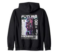 Futuro 001 Madness Glitch Burn Repeat Sudadera con Capucha