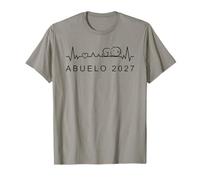 Futuro Abuelo 2027 Latido Corazón Anuncio Embarazo Camiseta