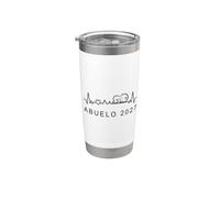 Futuro Abuelo 2027 Latido Corazón Anuncio Embarazo Vaso térmico de acero inoxidable de doble pared