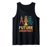 Futuro Arquitecto Divertido Dicho Arquitectura Estudiante Camiseta sin Mangas