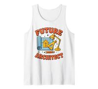 Futuro Arquitecto Niños Arquitectura Estudiante Lindo Constructor Camiseta sin Mangas