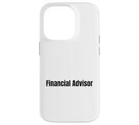 Futuro Asesor Financiero Motivación Estudiantil Carcasa para iPhone 14 Pro