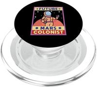 Futuro astronauta colonista de Marte PopSockets PopGrip para MagSafe