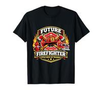 Futuro Bombero pequeño héroe en Entrenamiento Bombero Camiseta