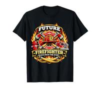 Futuro Bombero Valiente Desde el Principio Niños Camiseta