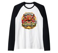 Futuro Bombero Valiente Desde el Principio Niños Camiseta Manga Raglan