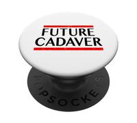 Futuro cadáver mórbido divertido espeluznante refranes de Halloween góticos PopSockets PopGrip Adhesivo