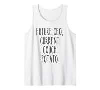Futuro CEO Couch Potato Ambición Divertido Humor Relajarse Escalofriante Camiseta sin Mangas