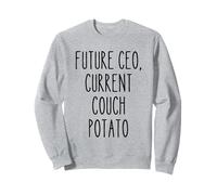 Futuro CEO Couch Potato Ambición Divertido Humor Relajarse Escalofriante Sudadera