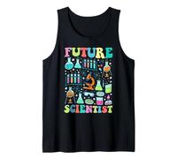 Futuro Científico Colorido Química Física Ciencia Amante Camiseta sin Mangas