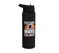 Futuro Colonista de Marte Divertido Ocupar Marte Stainless Steel Insulated Water Bottle