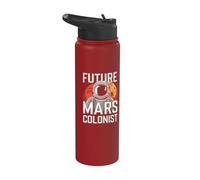 Futuro Colonista de Marte Divertido Ocupar Marte Stainless Steel Insulated Water Bottle