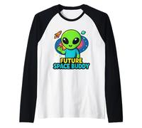 Futuro compañero Espacial Área Extraterrestre 51 Camiseta Manga Raglan