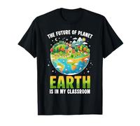 Futuro del Planeta Día Planeta Planeta Estudiantes Maestros Camiseta