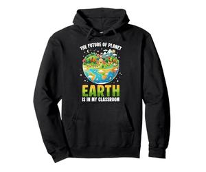 Futuro del Planeta Día Planeta Planeta Estudiantes Maestros Sudadera con Capucha
