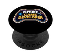 Futuro Desarrollador de Juegos Niños Niño Niña Niño Gamer Gaming Lover PopSockets PopGrip Adhesivo