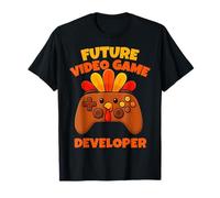 Futuro desarrollador de Videojuegos Acción de Gracias Gaming Fun Boy Kid Camiseta