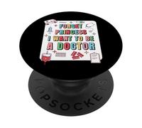 Futuro Doctor Chica Aspirante Médico Pre Med Estudiante Chicas PopSockets PopGrip Adhesivo