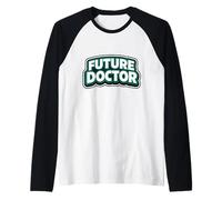 Futuro Doctor Joven Escuela de Medicina Estudiante Médico Camiseta Manga Raglan