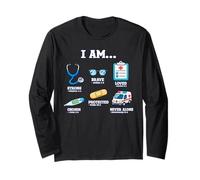 Futuro Doctor Kid Cristianismo Afirmación Fe Versículo de la Biblia Manga Larga