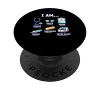 Futuro Doctor Kid Cristianismo Afirmación Fe Versículo de la Biblia PopSockets PopGrip Adhesivo