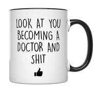 Futuro Doctor Taza Porcelana Taza De Café Con Asa Tazas Para Bebidas Cacao Leche 330Ml