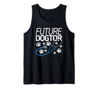 Futuro Dogtor Divertido Veterinario Estudiante Camiseta sin Mangas