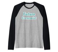 Futuro Economista Finanzas Tendencias de inversión de Dinero Camiseta Manga Raglan