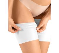 Futuro Fashion Bandas elásticas para muslos para mujer, antirozaduras, elásticas, protector de satén, antideslizante, de silicona, bandas para frotar las piernas contra la fricción, colores clásicos