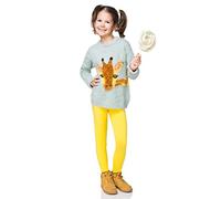 FUTURO FASHION CHD28 - Leggings de Invierno para niños - Cálidos, Gruesos y Transpirables - Amarillo - Talla 12-13 años