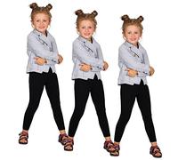 FUTURO FASHION Leggings de Algodón para Niñas | Pantalones Largos Cómodos para Niñas 2-13 Años | Multicolor | Leggings Infantiles de Uso Diario o Escolar