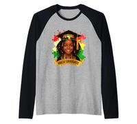 Futuro Graduado de HBCU - Raíces africanas del Mes de la Historia Negra Camiseta Manga Raglan