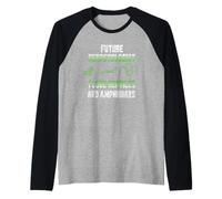 Futuro Herpetólogo Reptiles Anfibios Amante de reptiles Camiseta Manga Raglan