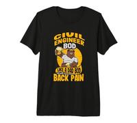 Futuro Ingeniero Civil BOD Like A Dad BOD Master Builder Camiseta Premium