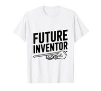 Futuro Inventor Genio Ideas Innovador Camiseta gráfica económica, Hombre, Blanco, L