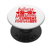 Futuro Ladies Man Current Mamas Boy Funny Valentine Son Boy PopSockets PopGrip Adhesivo