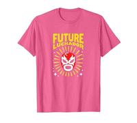 Futuro Luchador Mexicano Regalo Niño Camiseta, Hombre, Rosa Jaspeado, L