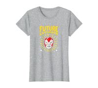 Futuro Luchador Mexicano Regalo Niño Camiseta, Mujer, Gris Jaspeado, L