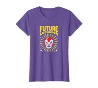 Futuro Luchador Mexicano Regalo Niño Camiseta, Mujer, Morado Jaspeado, XXL