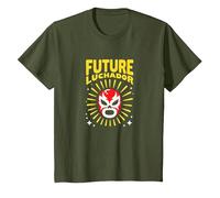 Futuro Luchador Mexicano Regalo Niño Camiseta, Niños, Verde Oliva, 2 años