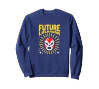 Futuro Luchador Mexicano Regalo Niño Sudadera, Unisex para Adultos, Azul Marino, XXL